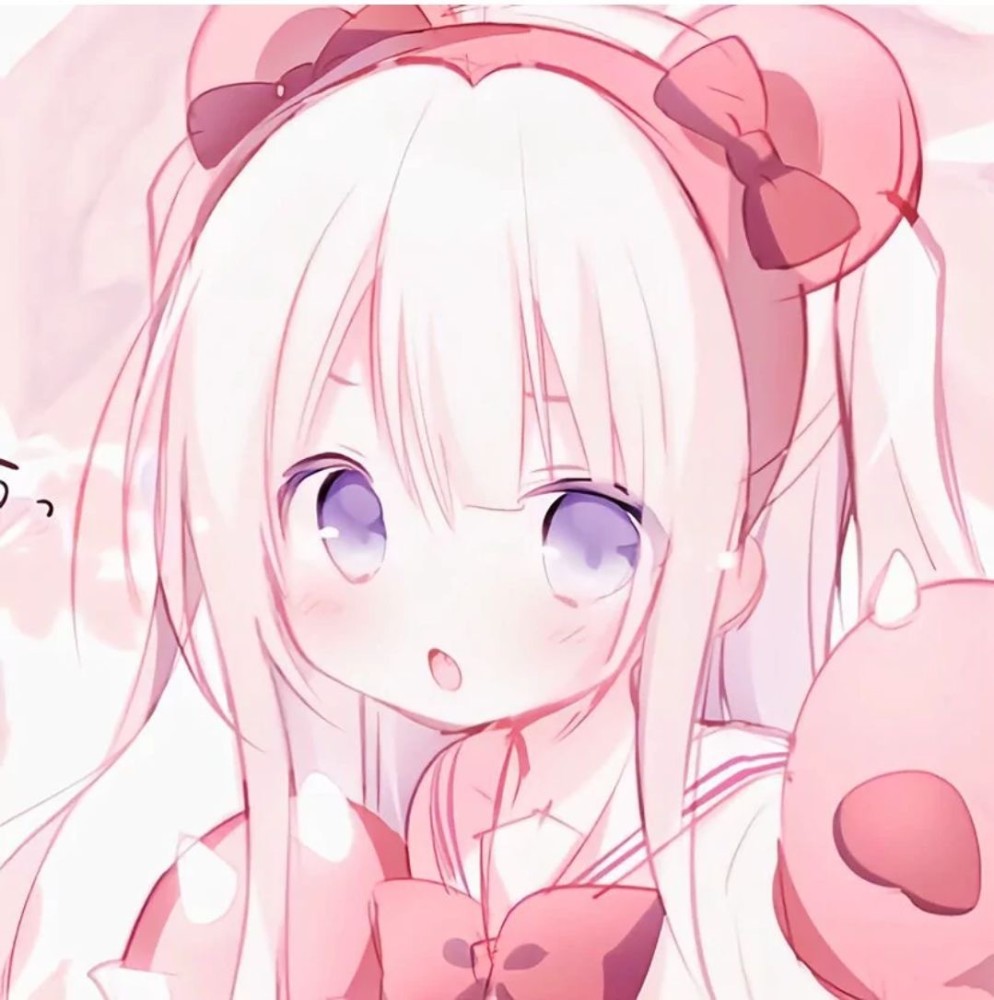 动漫女头|粉粉的女生头像_腾讯新闻