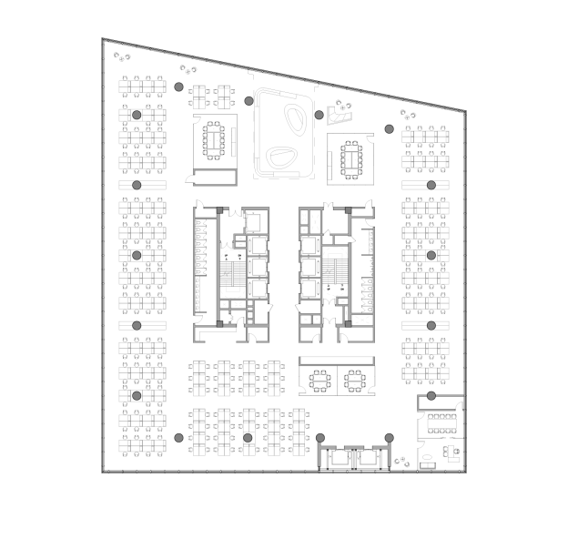小米深圳国际总部标准层平面图小米深圳国际总部剖面图小米深圳国际