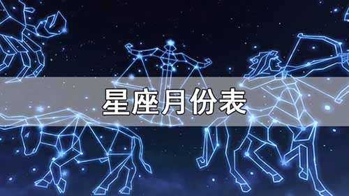 星座月份表 十二星座的月份表查询 腾讯新闻