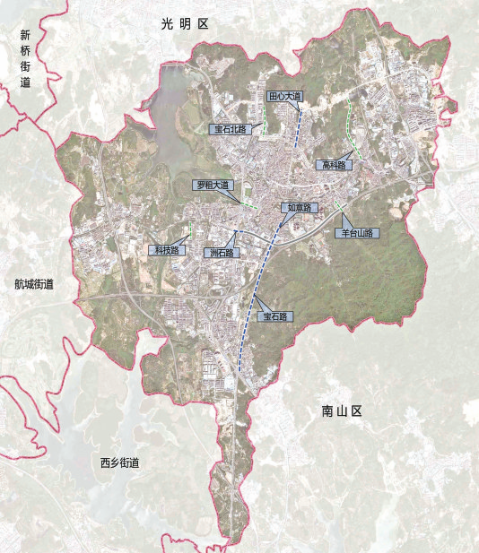 宝安区石岩地图全图图片