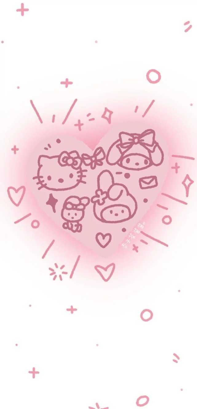 壁纸简约可爱粉色系