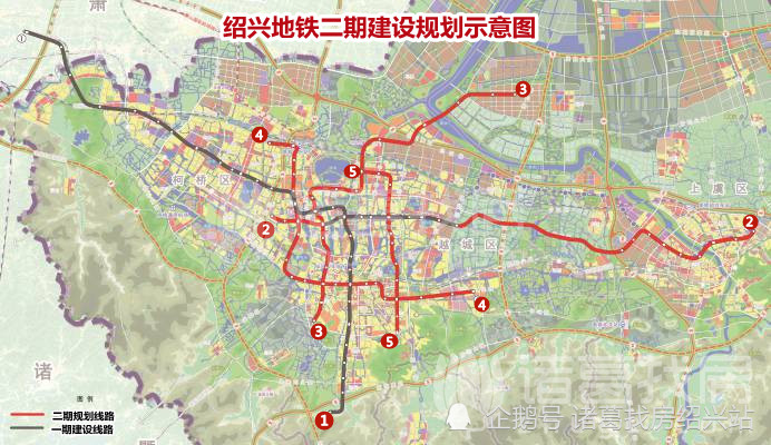 绍兴地铁规划图图片