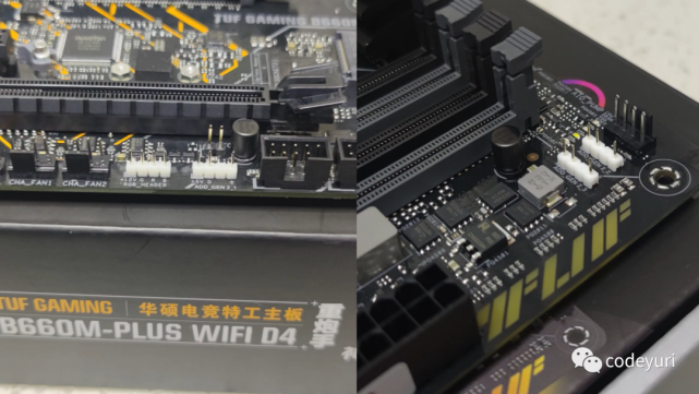 rgb接口上主板有一个12v4针rgb接口,和三个5v3针argb接口.