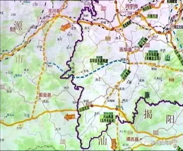 途径长布,周江?东源(紫金)至五华高速公路已列入规划!