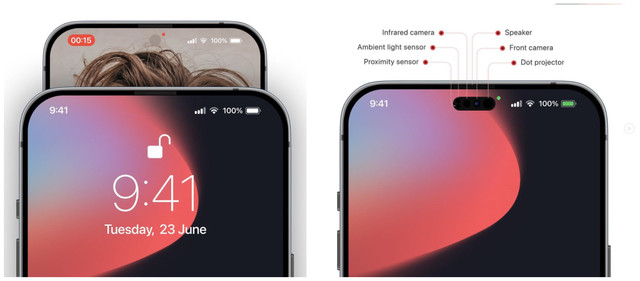 苹果14最新爆料终于取消刘海摄像头调整