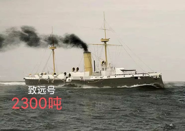 致远号,来远号看见严重脱节的赤城号,两舰便朝着赤城号围杀而来.