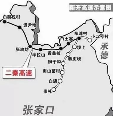 张承高速路线图图片