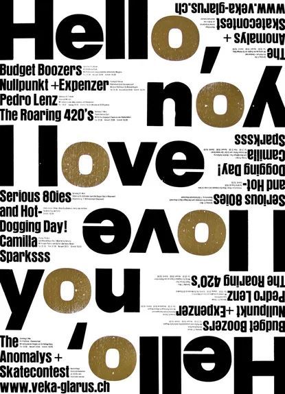 无素材纯文字排版海报设计精选