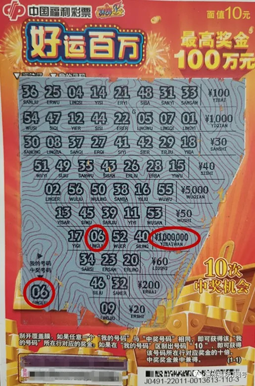 百万"100万12月31日,中奖者小黄(化姓)小两口一块到市福彩中心兑奖