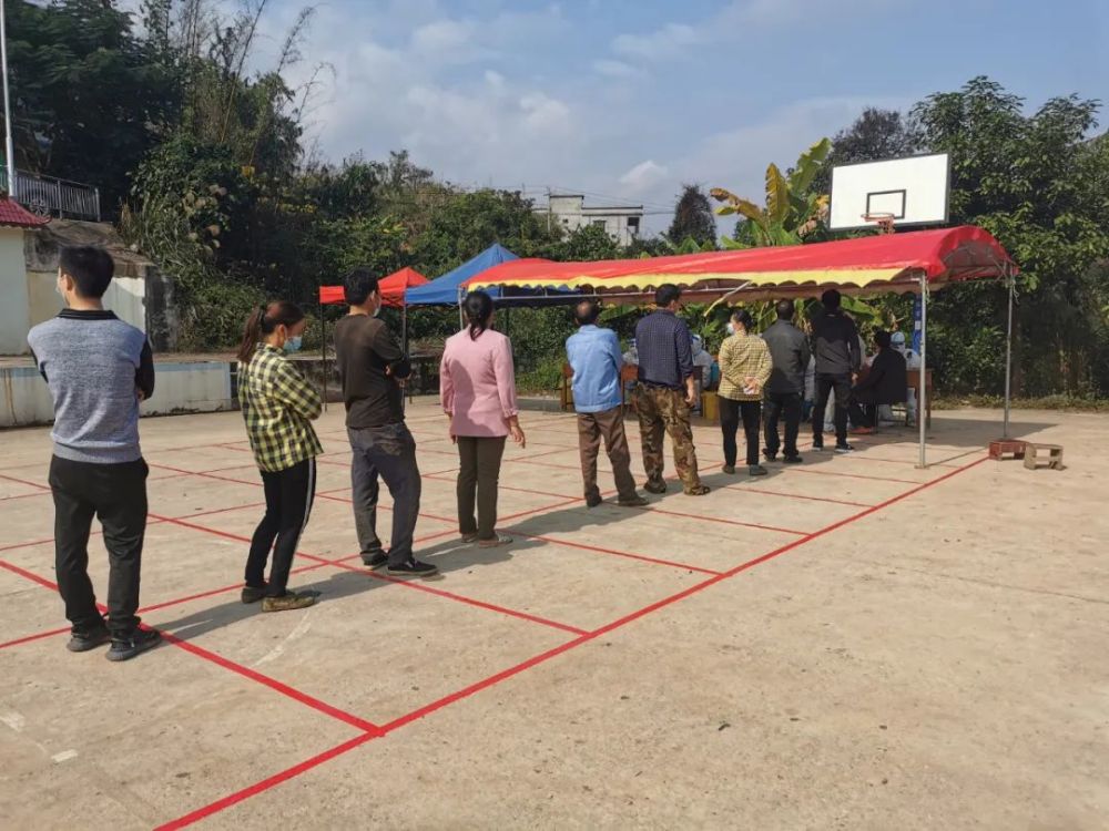 疫情防控宁明县东安乡全员核酸检测拉开序幕