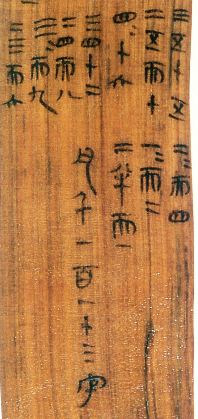 里耶秦简《乘法口诀表》领先西方600年,书法文字全用中锋,笔画遒劲