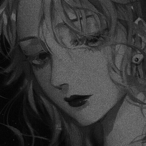 黑白风头像大雾四起我在无人处偷偷爱你