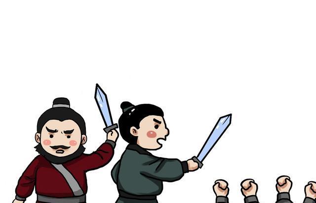 "于是陈胜吴广在大泽乡与被征发的百姓们一起起兵,中国历史上第一次