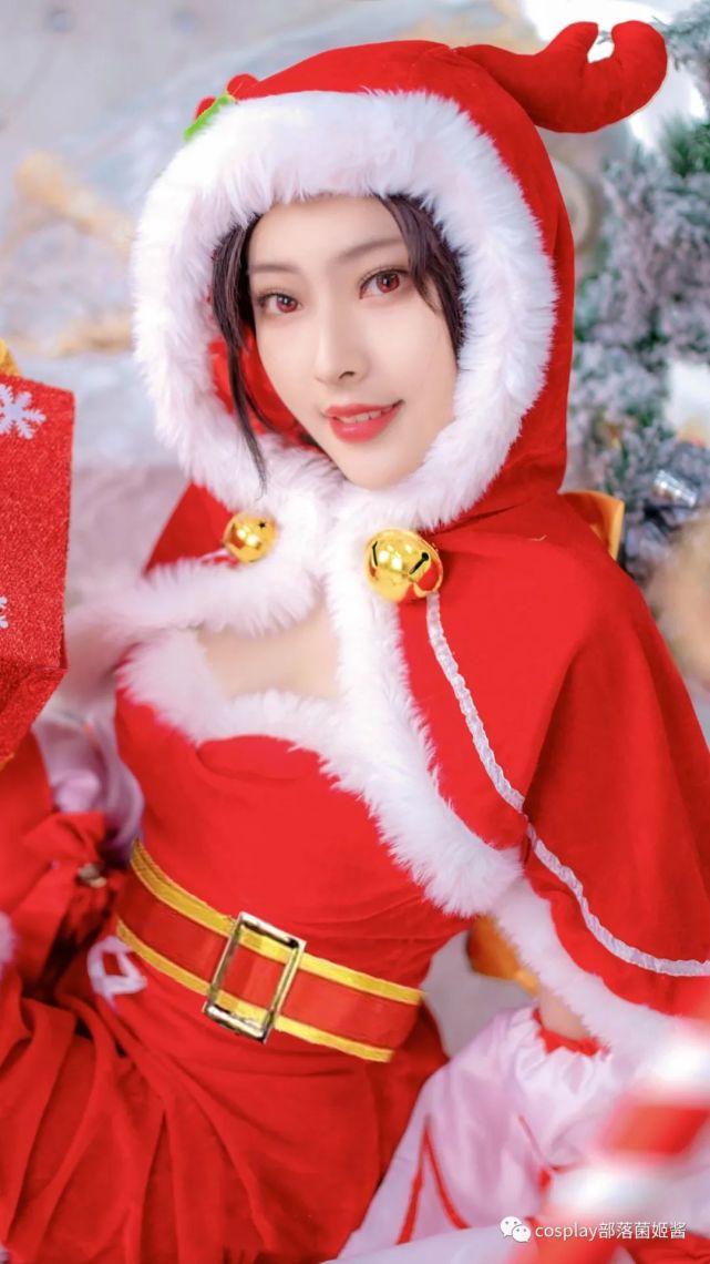 cos:王者荣耀貂蝉圣诞恋歌cos正片@米粒|圣诞恋歌|米粒|cosplay