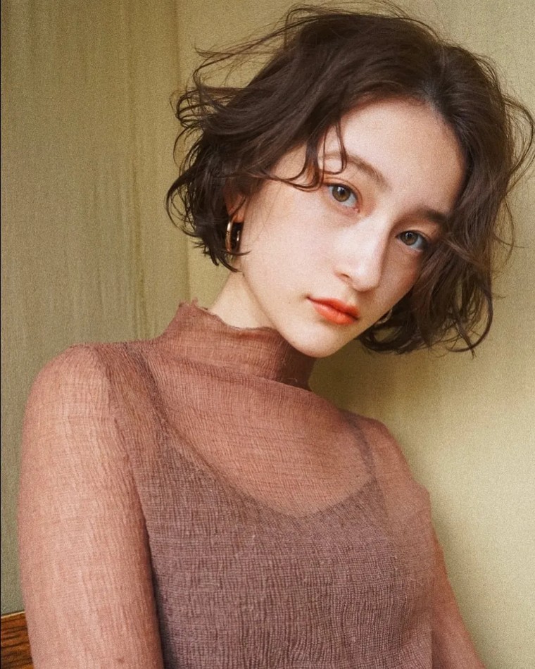 ins风日系气质短发一眼就沦陷