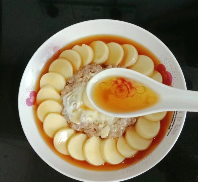 肉末雞蛋蒸豆腐,鮮嫩營養,老少皆宜