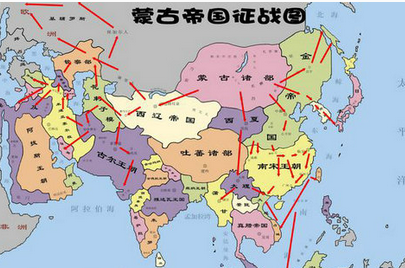 成吉思汗统一地图图片