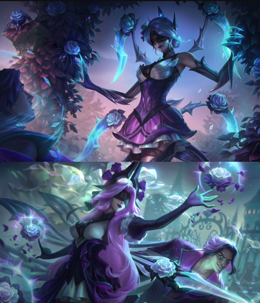 原画里最抢镜的应该就是泽丽的眼罩了,而这也是枯萎玫瑰这个系列的一