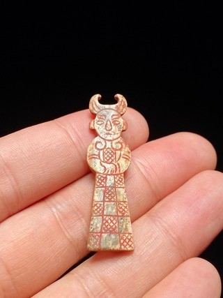 战汉和田玉玉人挂件玉珮