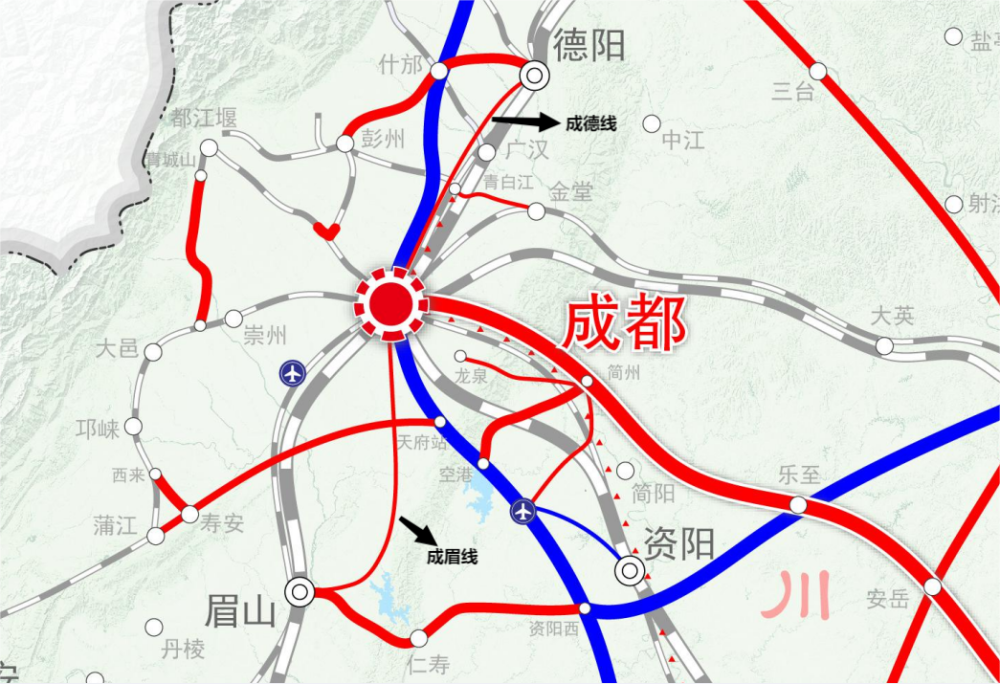 2022年四川将新开工8个铁路项目包括渝西成渝中线2条高铁