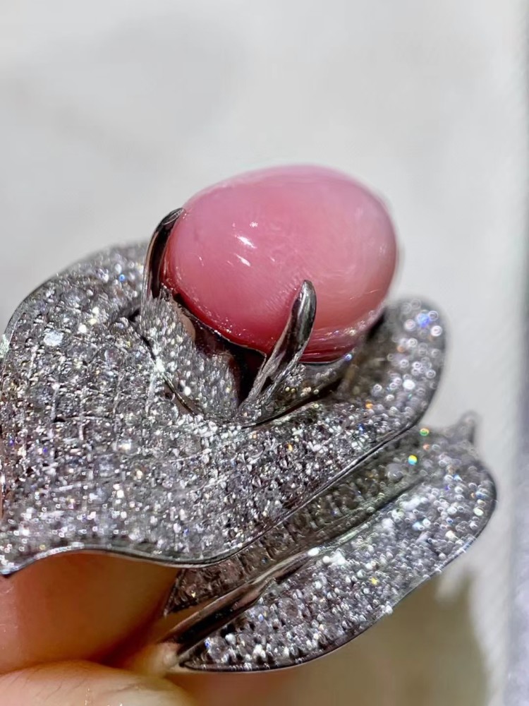 天然海螺珠火焰纹非常非常浓郁