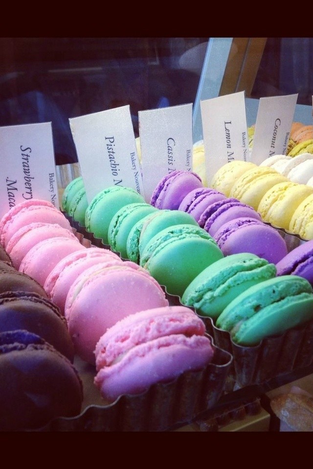 手机壁纸马卡龙邂逅一段法式甜蜜