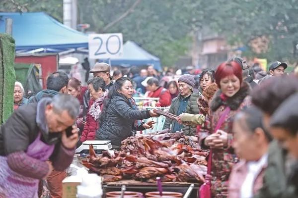 赶集啦下司古镇集市好热闹年味足