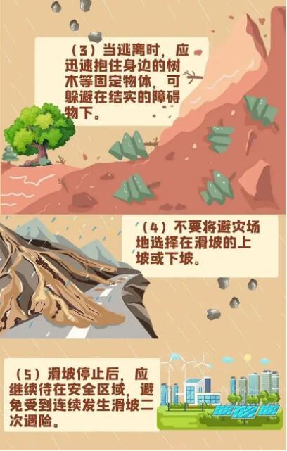 应急科普遭遇滑坡怎么办