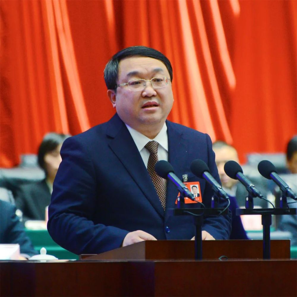 宣誓完毕后,马文森,周传明分别代表县第十八届人民政府和县第十八届