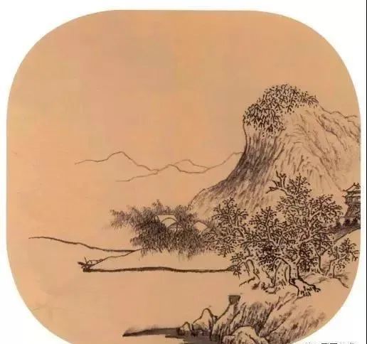 書畫聯盟丨宋畫山水小品雪山蕭寺圖臨摹示範