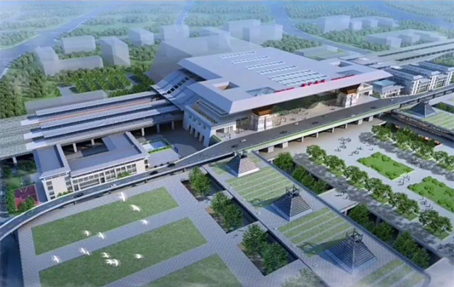 南宁北站站房效果图