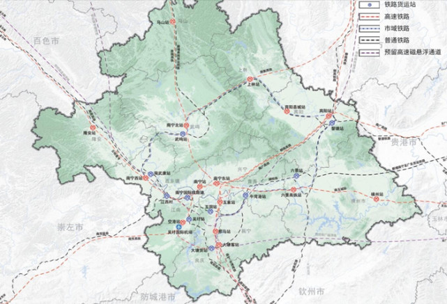 《南寧市國土空間總體規劃(2021-2035年)》——南寧鐵路樞紐規劃佈局