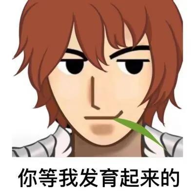 普信男表情包:你說氣話