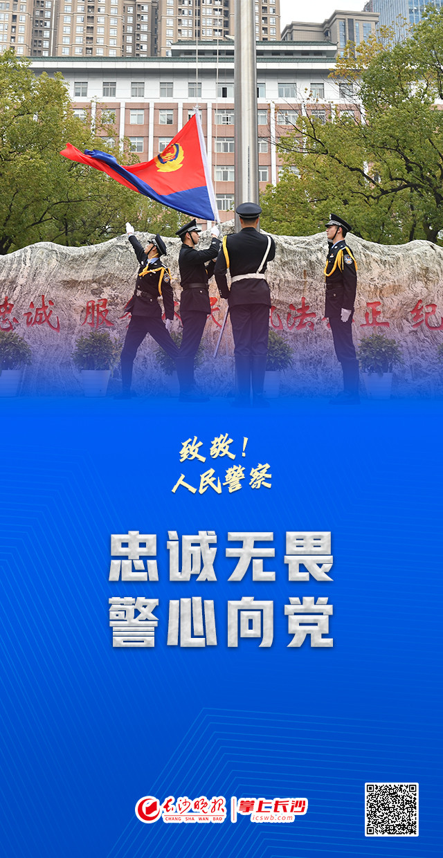 海报致敬人民警察