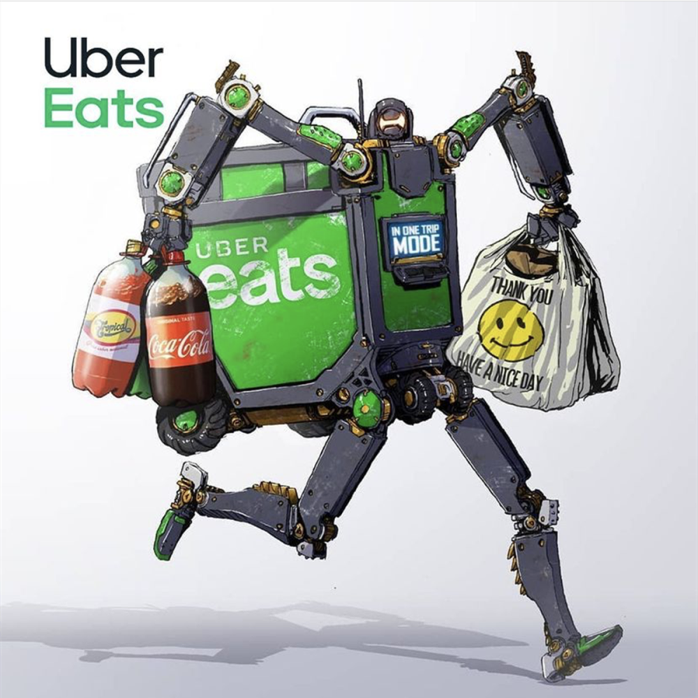 未来送餐机器人熟悉的品牌化身为二次元送餐机器人你喜欢哪个