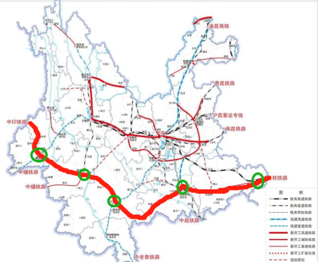 云南拟规划新建20条铁路玉溪至楚雄城际铁路途经双柏