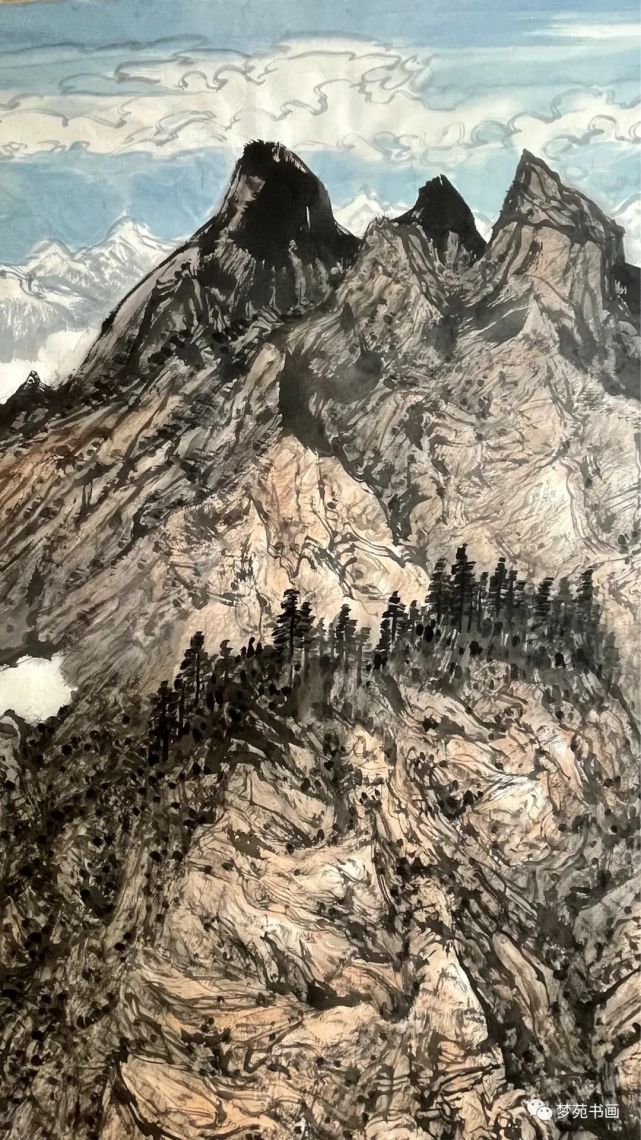 曾德智《帕隆藏布峡谷印象》180×97cm