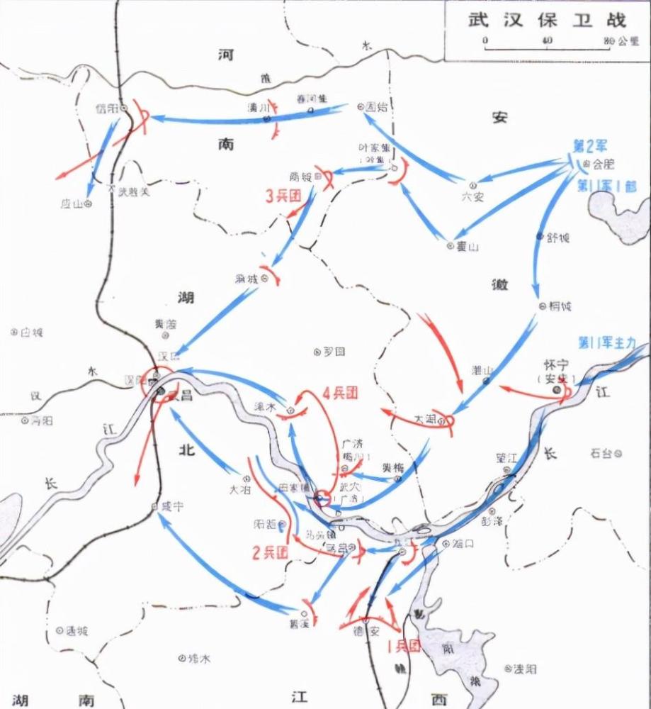 武汉会战战略图图片