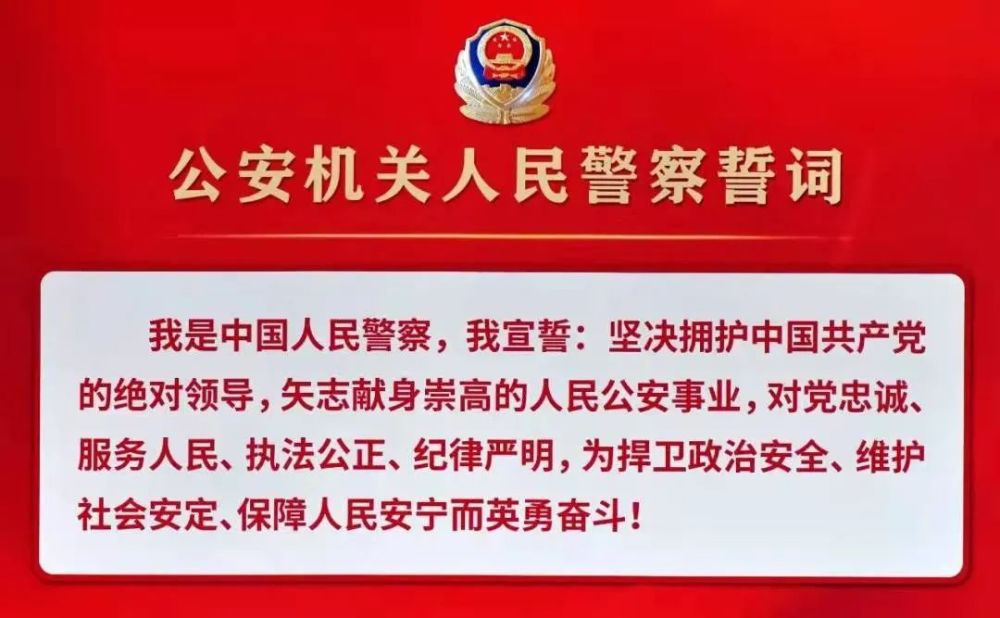 温誓词 暖警心 冰城公安隆重举行升警旗仪式庆祝第二个中国人民警察节