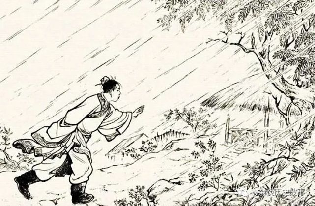 民间故事:男子大雨天借宿,见寡妇的衣带绣字,他捅破屋顶逃过一劫