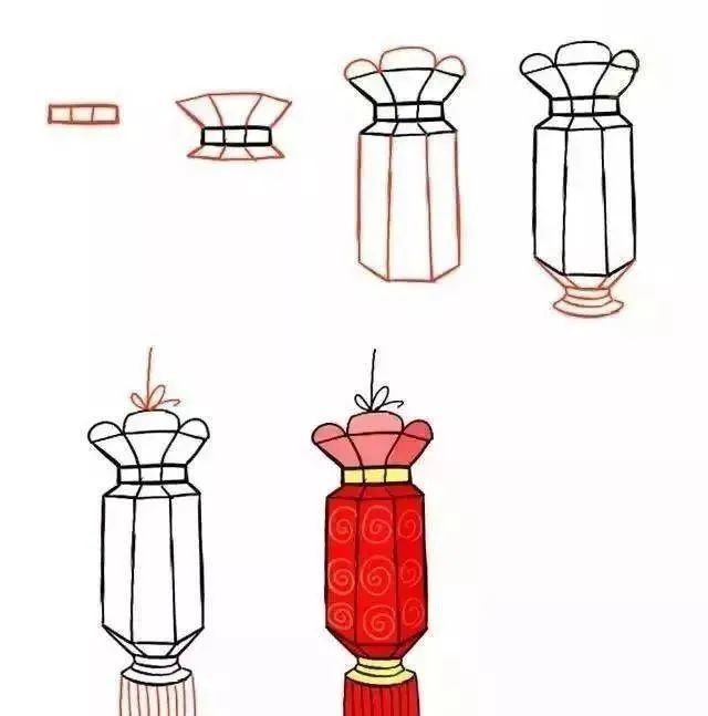 简笔春节装饰图片