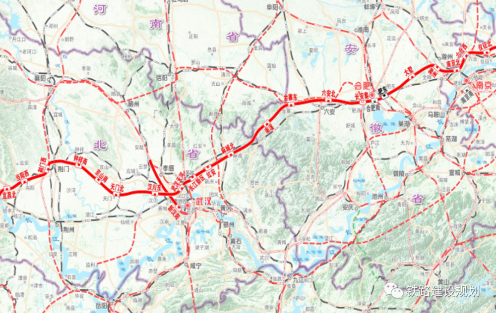 滬渝蓉高速鐵路合肥至武漢段安徽段用地預審與規劃選址獲批
