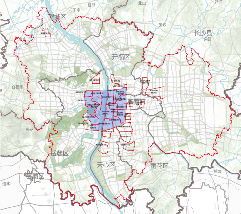 31个片区8大重点板块未来15年长沙城市更新计划全在这