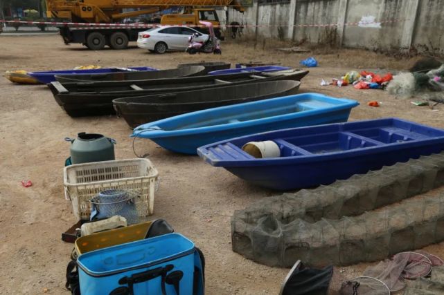 长江禁捕退捕在行动|向违法捕鱼说不!直击枞阳一批违法渔具公开销毁!