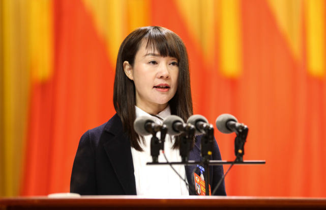 王君兰受政协弥勒市第二届委员会常务委员会委托,向大会报告政协弥勒
