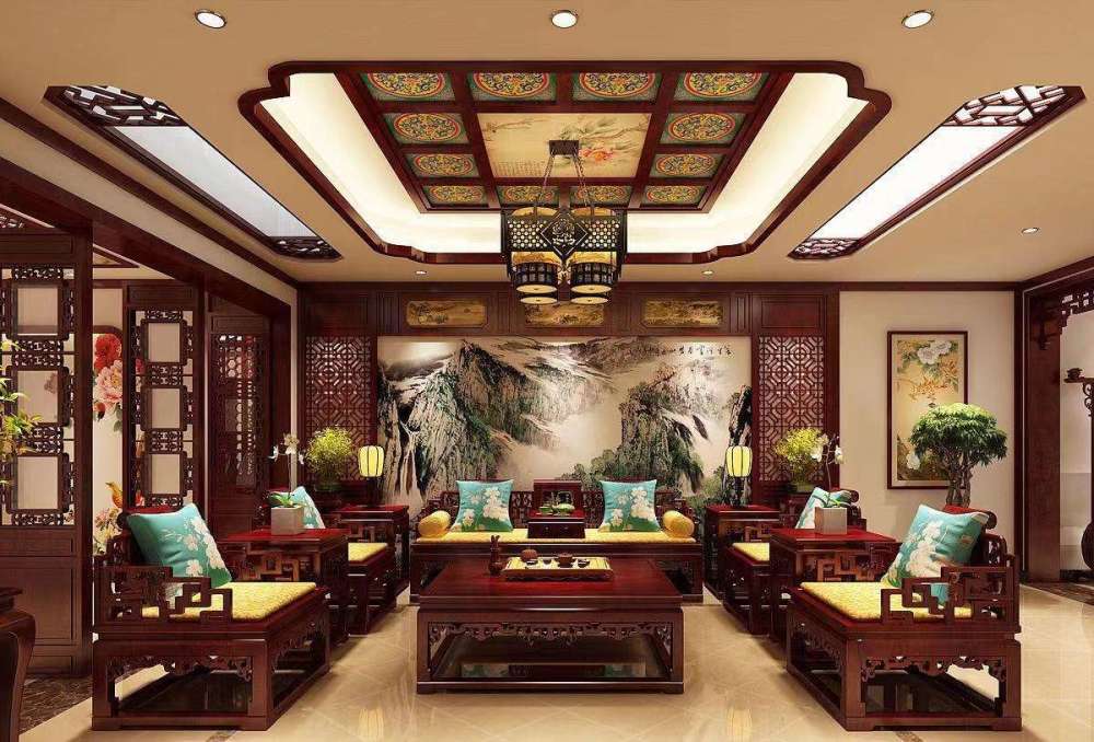 中式红木全屋整装在布局上尤其讲究对称与和谐之美,讲究平衡和格局