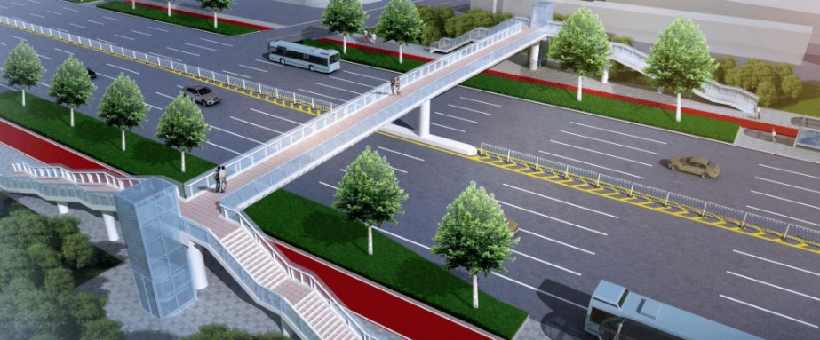 立项啦德州东风路首个过街天桥要来了