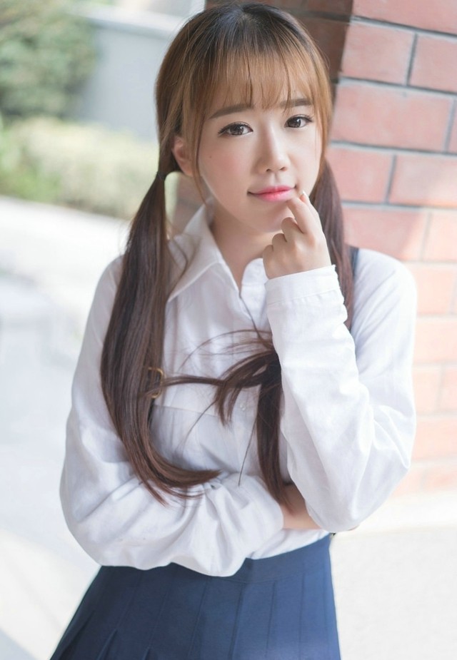 人像摄影青春靓丽双马尾小姐姐