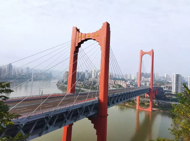 (图源江北嘴集团)红岩村大桥终于迎来竣工验收红岩村大桥南接渝中区