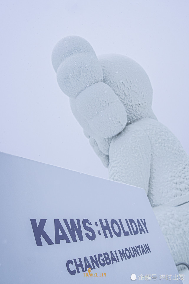 去长白山看展:风靡全球的雪中kaws